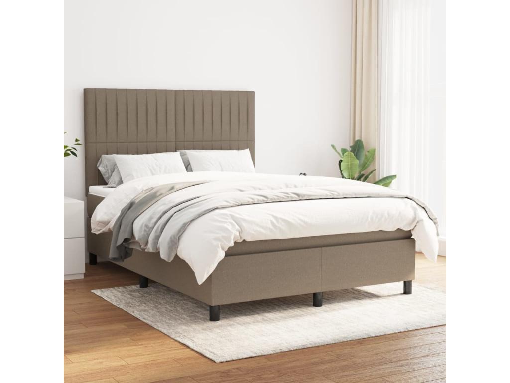 Sommier à Chezlova de lit avec matelas Chezlova 140x200 cm Tissu GRHA06995