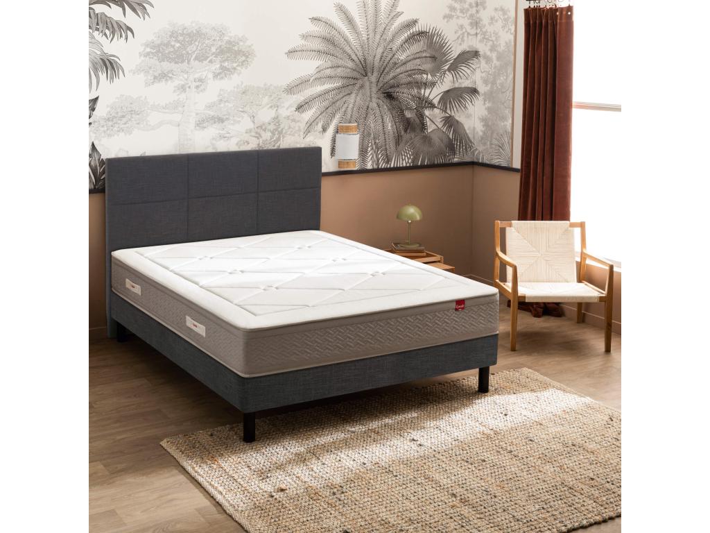 Matelas Domopure ressorts multi-actifs et laine L'Échappée 140x190 FPCB30223