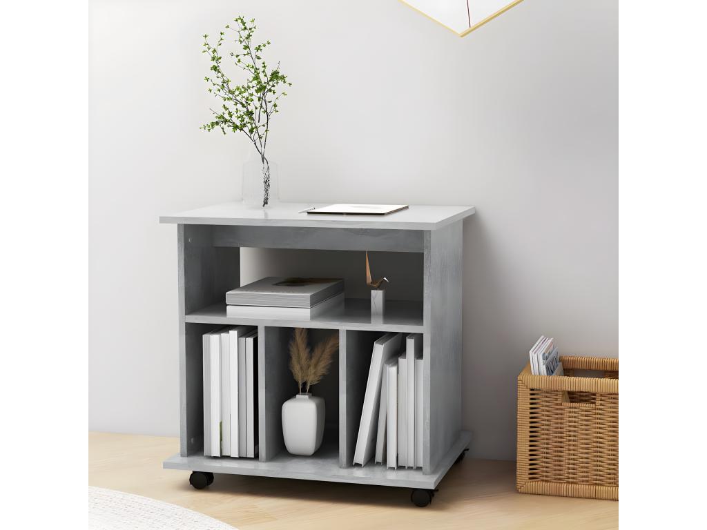 Armoire à Chezlova Gris béton 60x45x60 cm Bois d'ingénierie GSVR10601