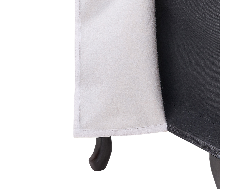 Chaise longue Chezlova Velours Gris clair Côté droit SWUV19953