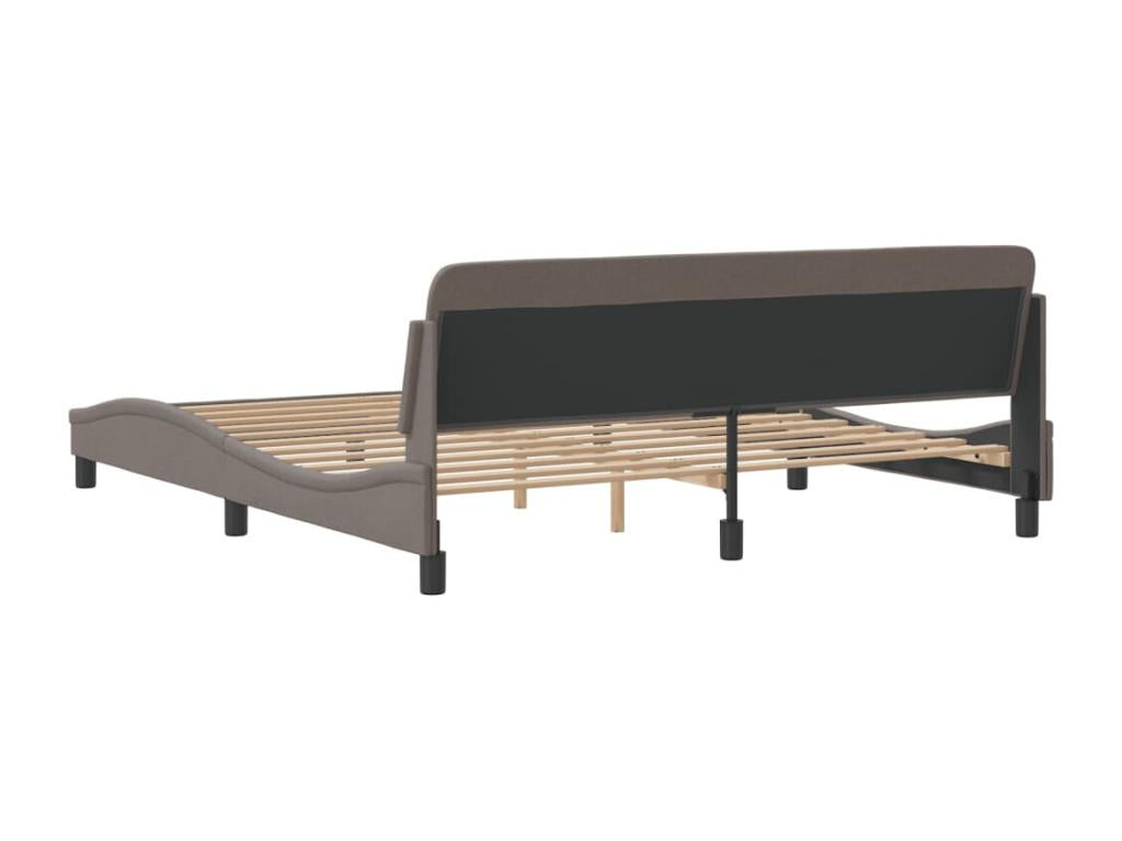 Cadre de lit sans matelas Chezlova 180x200 cm tissu KUFE65175