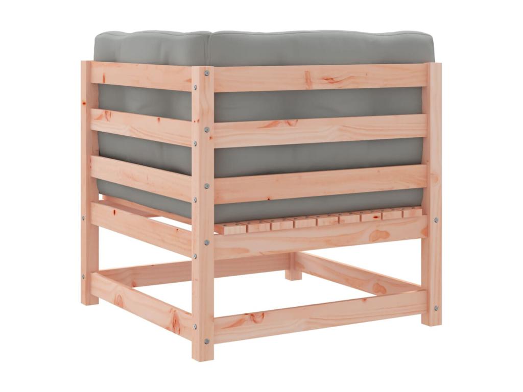 Salon de jardin 8 pièces avec coussins sapin Chezlova solide BDAB85532