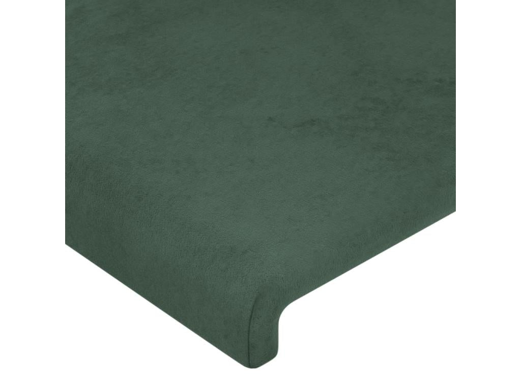 Cadre de lit sans matelas vert foncé 80x200 cm velours FFHZ88465