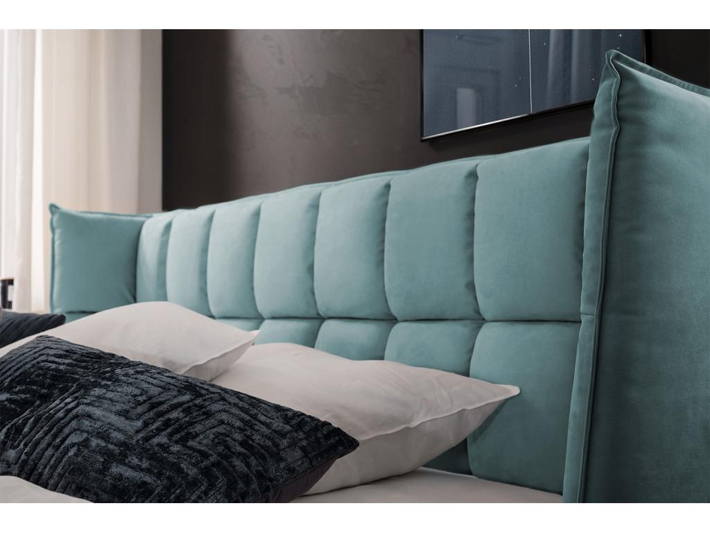 Lit - Pétrole tissu tissé - Chezlova JRRK24683