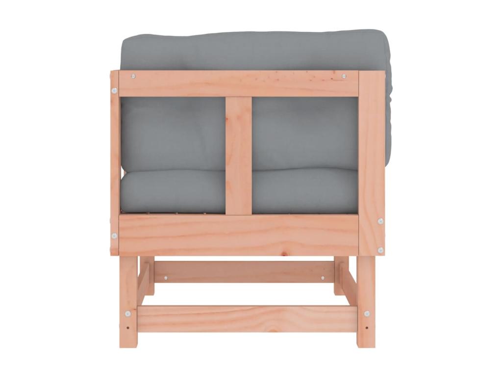 Canapé d'angle avec coussins bois massif Chezlova UBOR36374