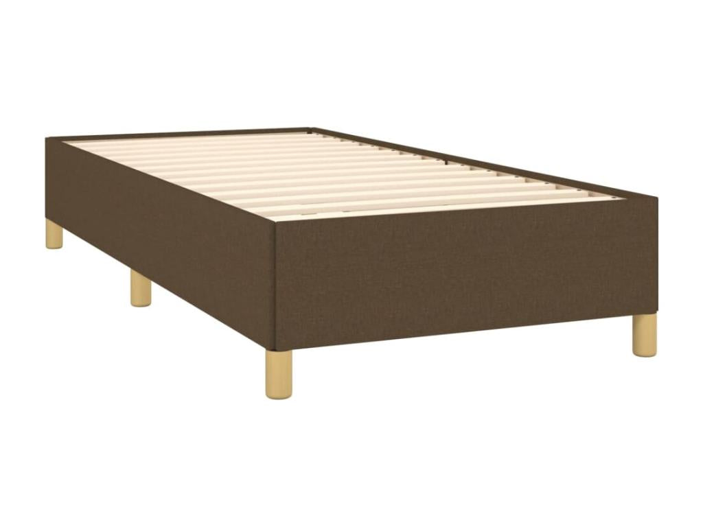 Lit à sommier tapissier avec matelas Marron foncé 100x200 cm MTMW89847