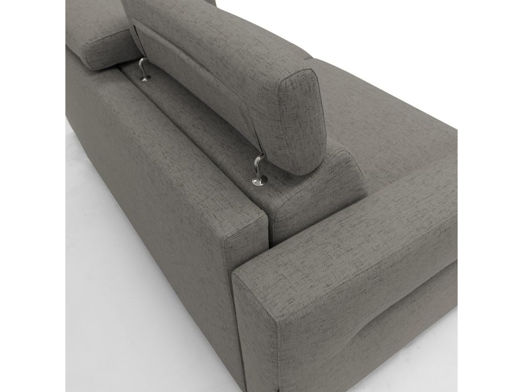 Chezlova Canapé lit matelas H18 cm de haut en tissu imperméable T03 220 cm 160x197 Chezlova VESH96180