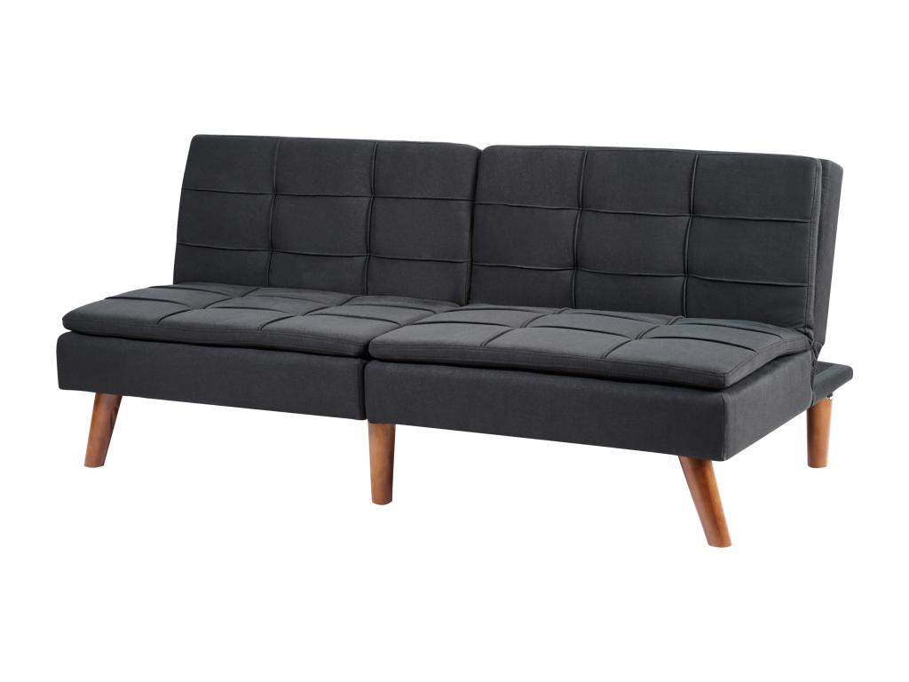 Canapé-lit Chezlova Tissu Noir 3 places GXQG41392