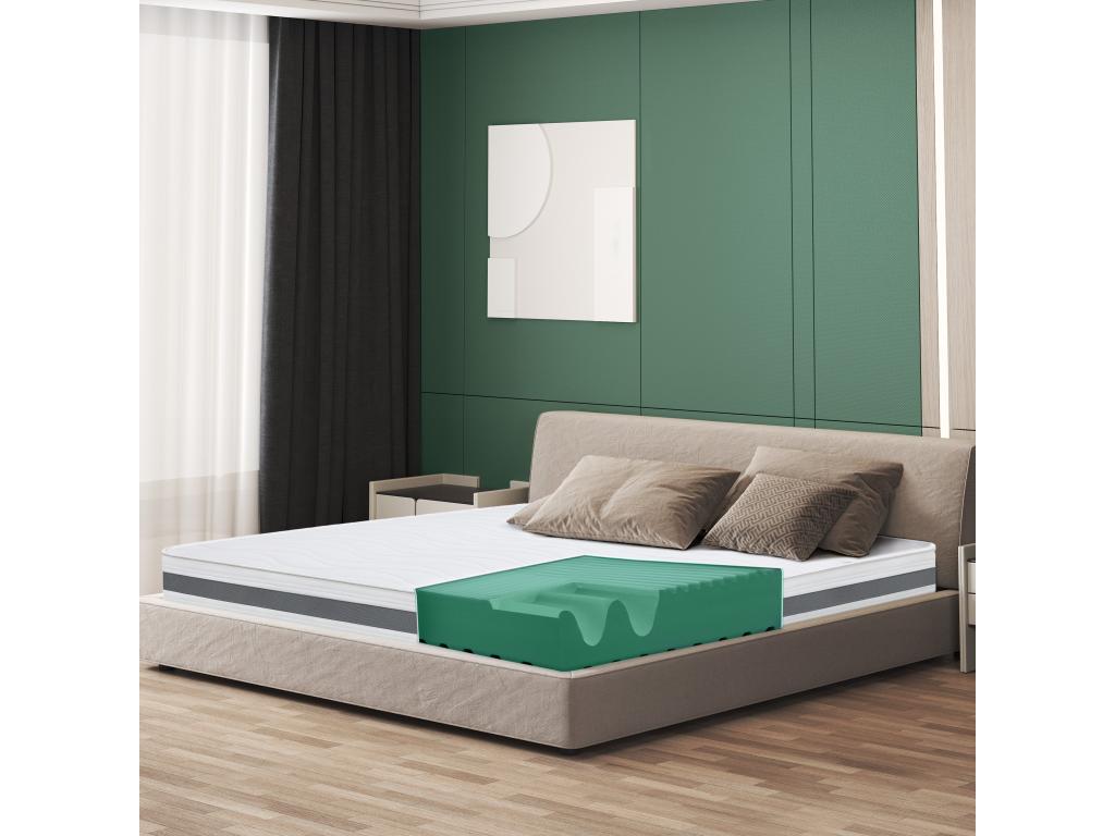 Matelas Simple XL 120x175 à mémoire orthopédique - Hauteur 16 cm - Fabriqué en Italie GXYZ02016