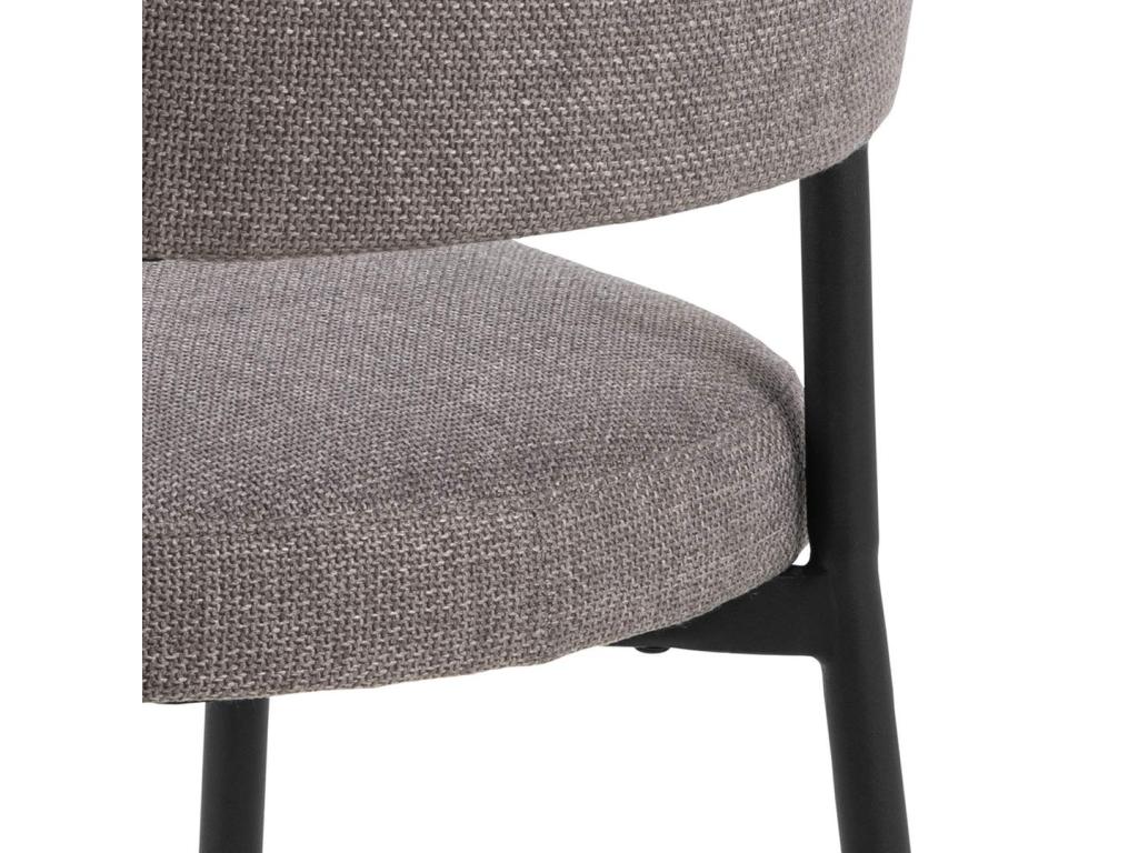 Chaise de salle à manger Edina marron. SWXU59258