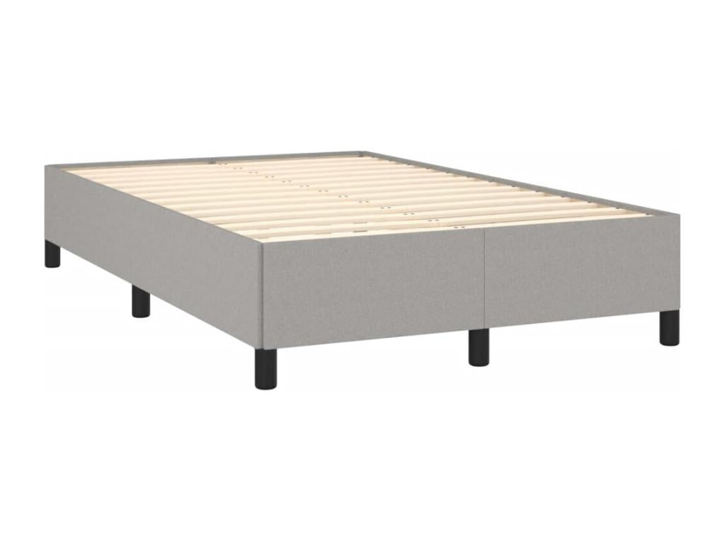Sommier à Chezlova de lit matelas LED gris clair 120x190 tissu ZYLH78983