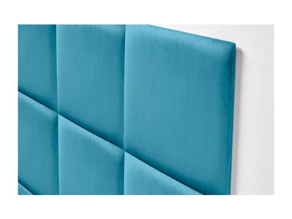 Chezlova Tête de lit tapissée en velours de qualité Chezlova inférieure composée de panneaux autocollants interchangeables pour chambre bleu clair 110 cm KJZA82756