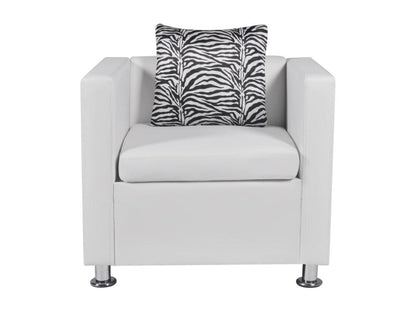 Fauteuil Blanc Similicuir MWGZ46879