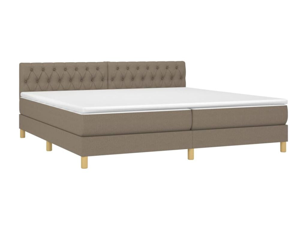 Sommier à Chezlova de lit et matelas et LED Chezlova 200x200cm Tissu LKFJ58992