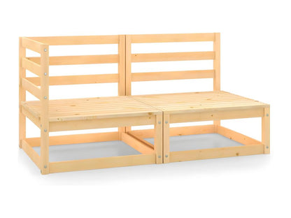 Salon de jardin 2 pcs bois de pin massif QJWW97032