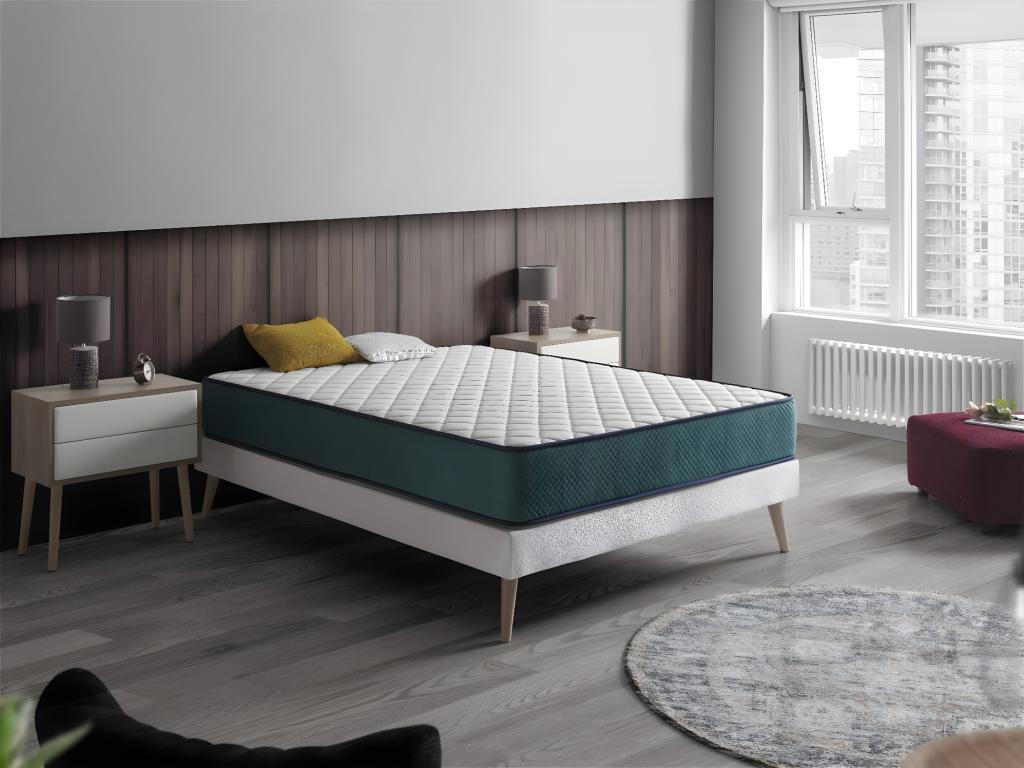 Matelas Ressorts Ensachés 80x200 Chezlova Epaisseur 24 CM 7 zones de confort- Réducteur de point de pression BCBH32554