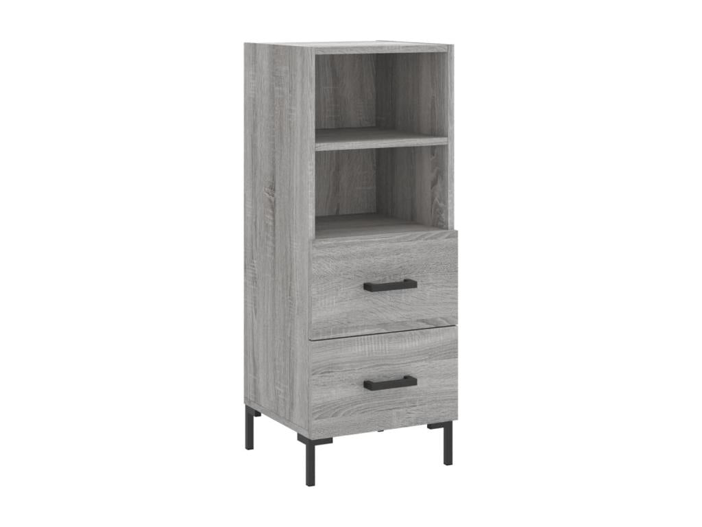 Buffet Chezlova gris 34,5x34x90 cm Bois d'ingénierie MNKM66457