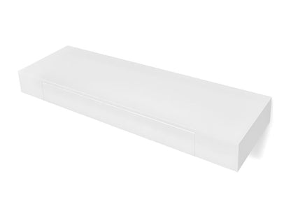 Étagères murales avec tiroirs 2 pcs Blanc 80 cm RZCJ57232