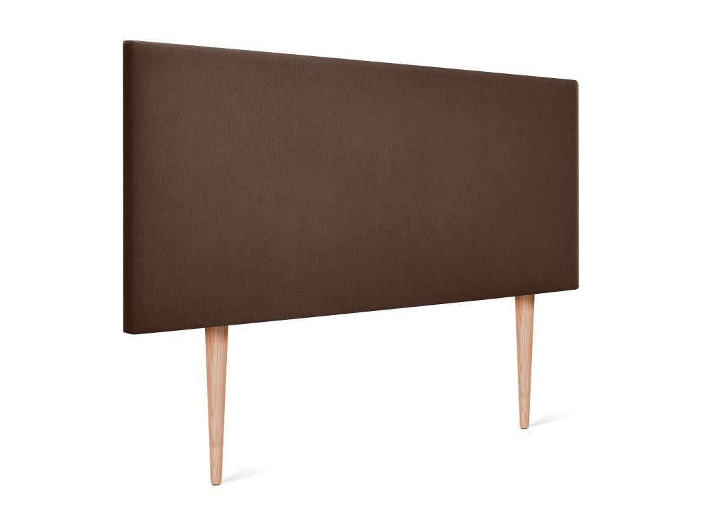 Chezlova Tête de lit en tissu Aqualine lisse 110x105cm avec pieds Lits 105 - Marron SVIU52160