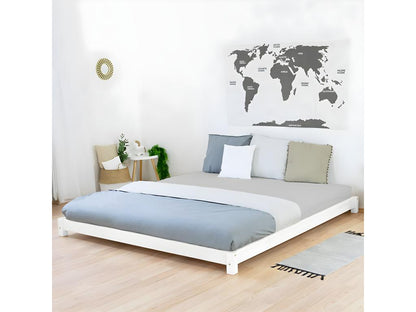 Lit double style tatami 180x200 - Blanc FBEC14922