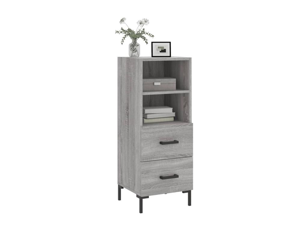 Buffet Chezlova gris 34,5x34x90 cm Bois d'ingénierie MNKM66457