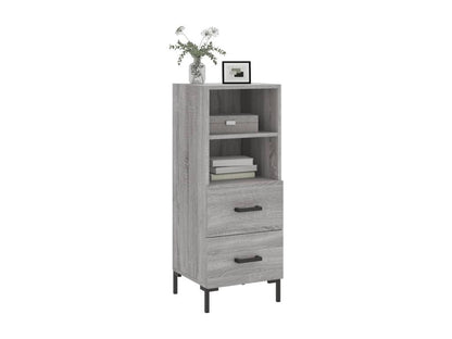 Buffet Chezlova gris 34,5x34x90 cm Bois d'ingénierie MNKM66457