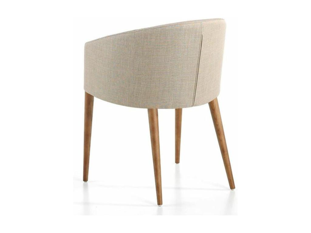 Fauteuil bois noyer et tissu Chezlova - Lot de 2-Couleur Chezlova 53 HKDJ34761