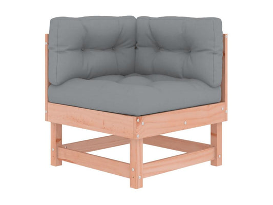 Canapé d'angle avec coussins bois massif Chezlova UBOR36374