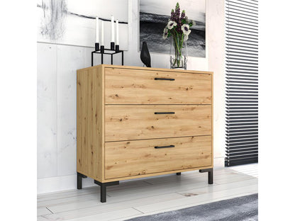 Commode 3 tiroirs Chezlova Bois JCTV66064