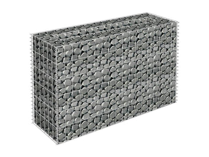 Lit surélevé à gabion Acier galvanisé 90x30x60 cm MFNO89235