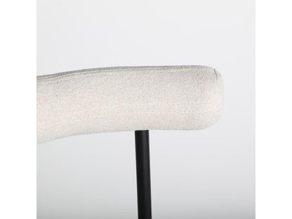 Tabouret en polyester blanc cassé 54x53x95 cm - lot de 2 PSDG69152