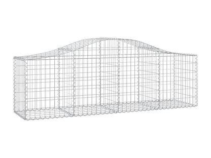 Paniers à gabions arqués 2 pièces 200x50x60/80 cm Fer renforcé PJVA13048