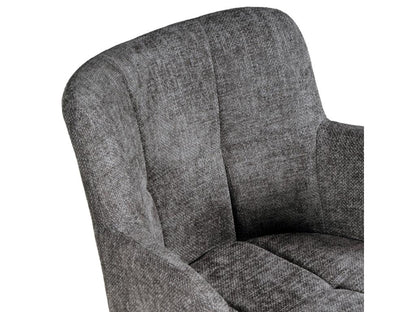 Lot de 2 chaises pivotantes de salle à manger Chezlova/ Gris foncé ANCR99821