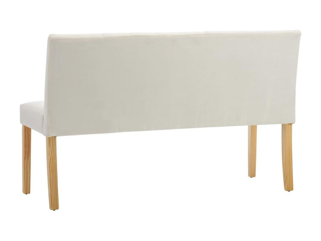 Banc 140cm Crème Tissu PYRC80389