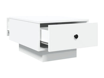 Table basse blanc 60x45x31 cm bois d'ingénierie QNFP34257