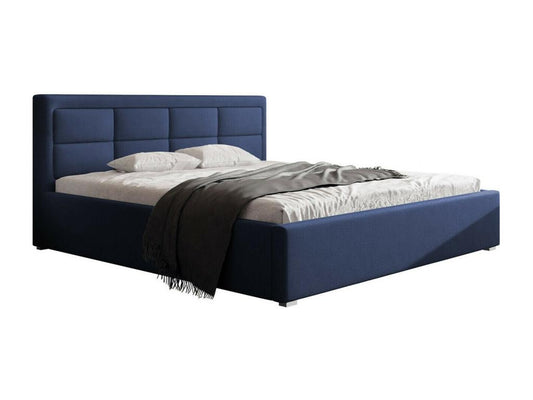 Lit Chezlova 103 Double Bleu 140x200 Tapisserie Sommier à Chezlova 160x223x93cm UOVO79558