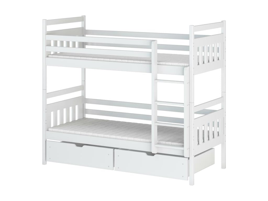 Lits superposés Chezlova BB003 80x200 cm Blanc TKNW18964