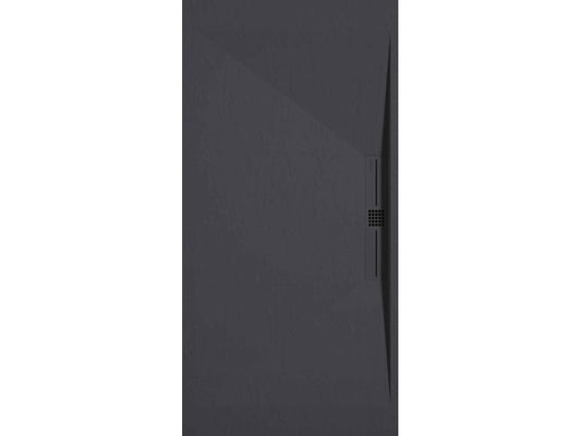 Receveur de douche Anthracite finition Ardoise Chezlova SIDE grille de couleur - 70x70 cm IWAN64535