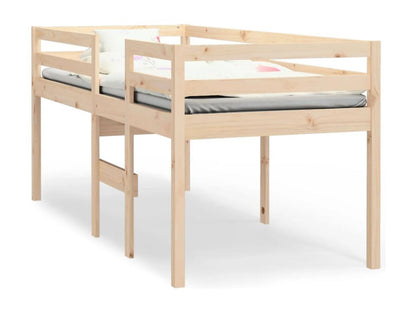 Lit haut 75x190 cm Bois de pin massif CWMI53619