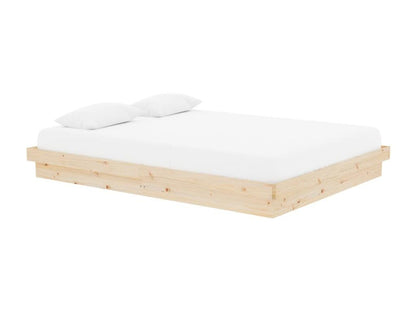 Cadre de lit sans matelas bois massif OEED77534