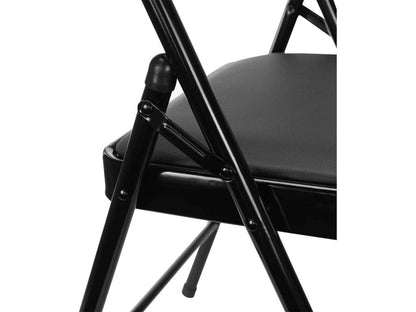 Lot de 10 chaises pliantes noires rembourrées 7house YBEM85946