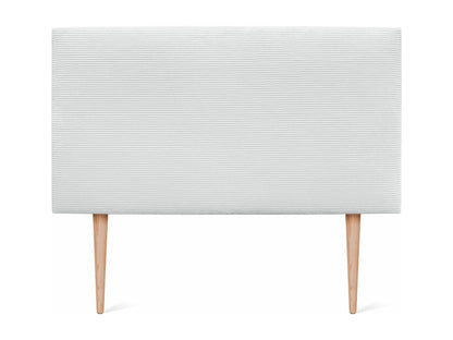 Chezlova Tête de Lit Velours Côtelé Uni 90x105 avec Pieds de Lit 80/90 - Blanc ZGZJ68476