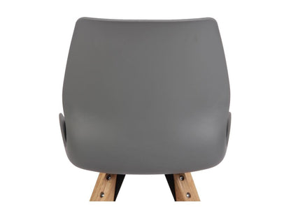 chaise salle à manger - Plastique / Bois - Gris - Chezlova IFIS72487
