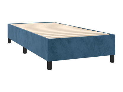 Lit à sommier tapissier avec matelas Bleu foncé 90x190 cm NMLT84679