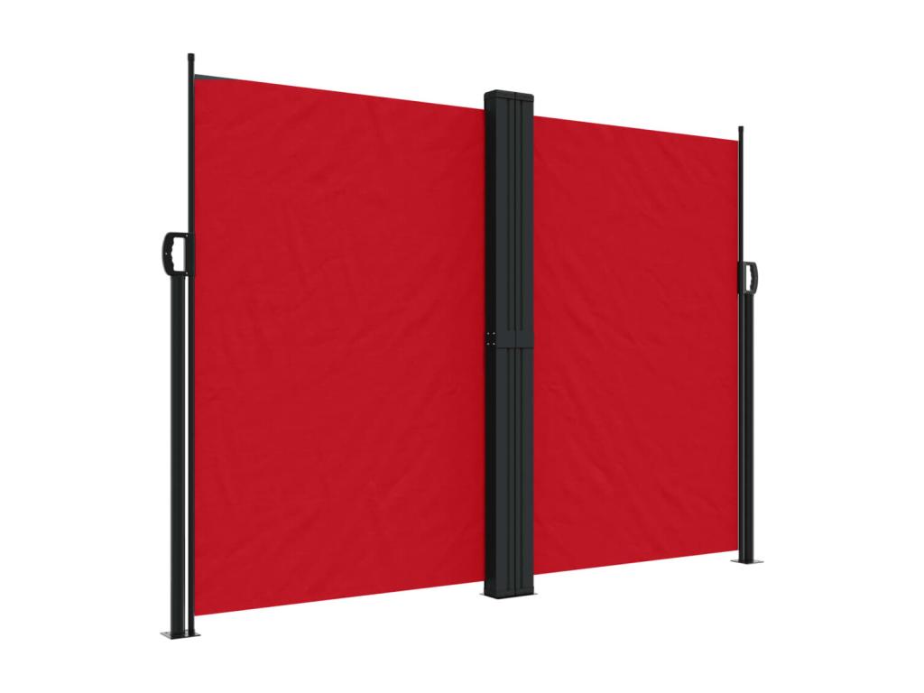 Auvent latéral rétractable rouge 180x600 cm AXGD09572