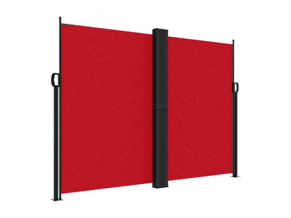 Auvent latéral rétractable rouge 180x600 cm AXGD09572