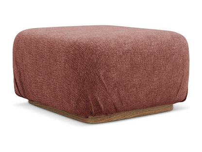 Pouf en tissu chenille - rose aigre - Chezlova LPIO39185