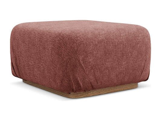 Pouf en tissu chenille - rose aigre - Chezlova LPIO39185