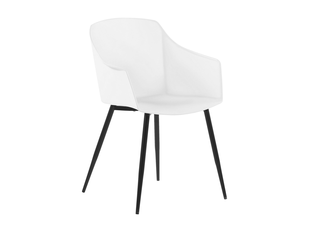 Lot de 2 chaises de salle à manger FONDA Blanc IKNK76777