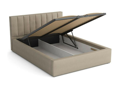 Lit Chezlova 109 Double Gris 180x200 Tapisserie Sommier à Chezlova 200x223x93cm QDJY43411